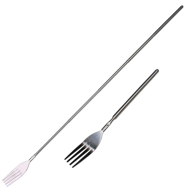 Fox Outdoor Campingbesteck, Teleskop Gabel, ausziehbar bis 63 cm